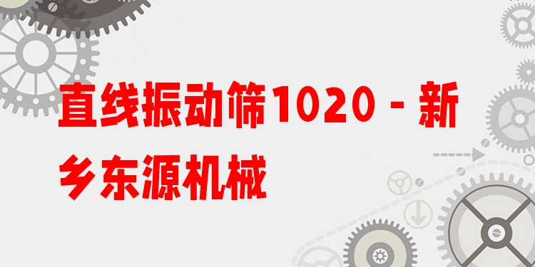 直線振動篩1020 - 新鄉東源機械